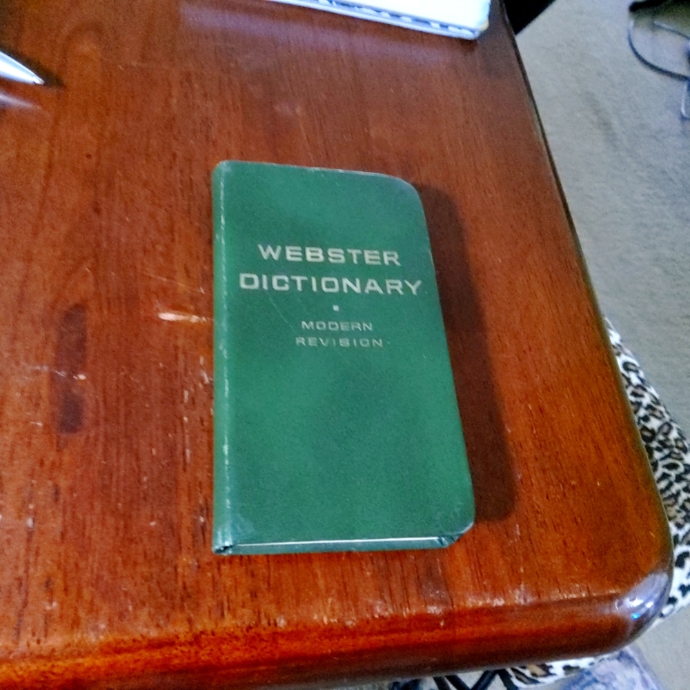 Circa 1965 Pocket Webster Dictionary modern Version